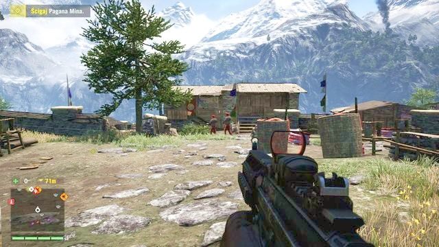 Zaraz po wyjściu z domu szybko zabij lub omiń dwóch przeciwników. - Prawda i sprawiedliwość | Zadania główne w Far Cry 4 - Far Cry 4 - poradnik do gry
