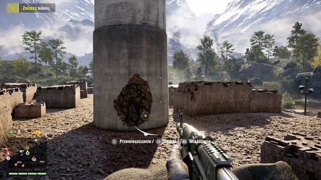 Gdy zniszczysz pięć lin możliwe stanie się przewrócenie komina. - Podstawy chemii (wybór Sabala) | Zadania główne w Far Cry 4 - Far Cry 4 - poradnik do gry