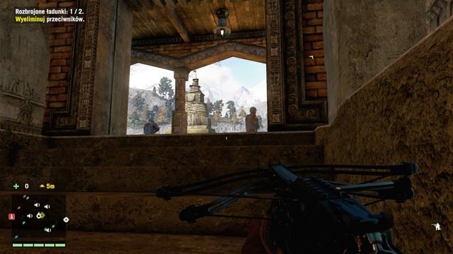 Przy wyjściu uważaj na dwóch czatujących przeciwników. - Zaprzestać i zaniechać (wybór Sabala) | Zadania główne w Far Cry 4 - Far Cry 4 - poradnik do gry