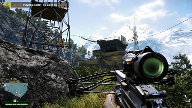 Do zagrożonej strefy podchodź ostrożnie, gdyż sporo w niej przeciwników. - Rozbrojenie ładunku | Aktywności w Far Cry 4 - Far Cry 4 - poradnik do gry