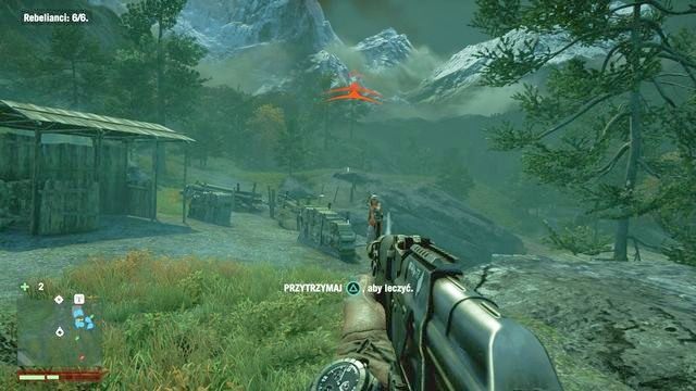 Obejdź dom, aby wyeliminować łowców czających się w górnej części obozu. - Głos buntu (wybór Sabala) | Zadania główne w Far Cry 4 - Far Cry 4 - poradnik do gry