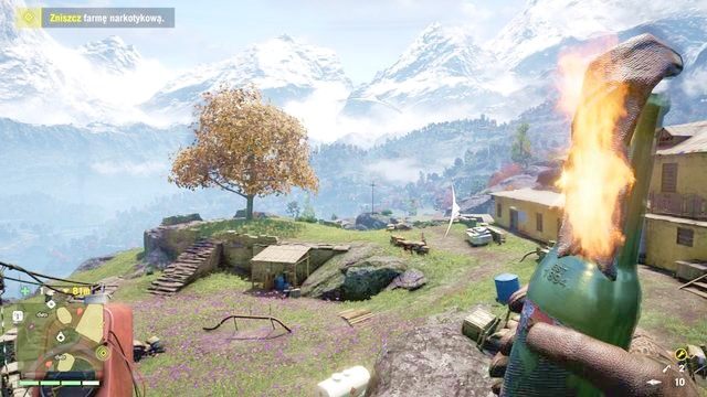 Koktajle równie dobrze możesz zrzucić robiąc rundę brzęczykiem wokół plantacji. Uważaj tylko na celne oko snajpera. - Spal wszystko (wybór Sabala) | Zadania główne w Far Cry 4 - Far Cry 4 - poradnik do gry