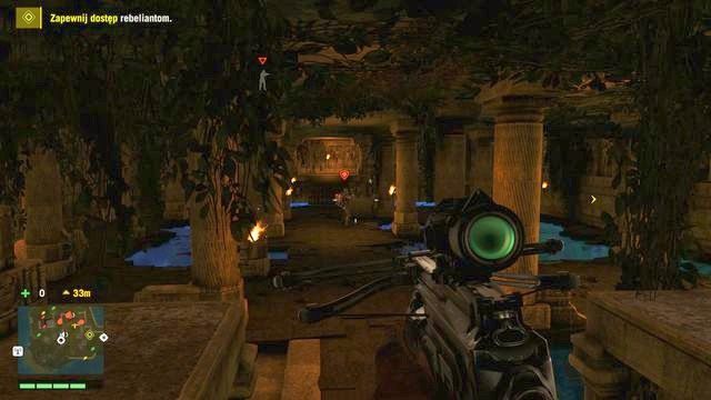 W środku uważaj na kilku przeciwników, szczególnie na ciężkozbrojnego. - Starcie kultur (wybór Amity) | Zadania główne w Far Cry 4 - Far Cry 4 - poradnik do gry