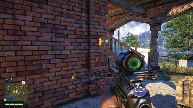 Miejsca, w których należy podłożyć ładunek, oznaczone zostały żółtym kolorem. - Starcie kultur (wybór Amity) | Zadania główne w Far Cry 4 - Far Cry 4 - poradnik do gry