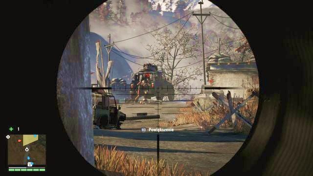 Korzystając z karabinu snajperskiego ściągnij najpoważniejszych przeciwników - snajperów, żołnierzy z wyrzutniami rakiet, a także obsługę CKM-ów oraz moździerzy. - Z prochu powstałeś... | Zadania główne w Far Cry 4 - Far Cry 4 - poradnik do gry