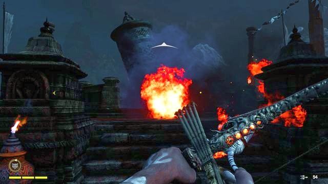 Przy młynku uważaj na plującego ogniem przeciwnika - poślij na niego tygrysa. - Zniszczony Raj | Misje poboczne - Shangri-La | Far Cry 4 - Far Cry 4 - poradnik do gry