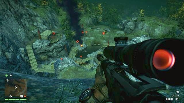 Zdobycie tej strażnicy przy użyciu snajperki będzie bardzo łatwe. - Kopalnia Keo Pradhana | Strażnice - Trzy alarmy | Far Cry 4 - Far Cry 4 - poradnik do gry