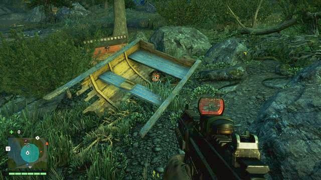 Maskę znajdziesz w części zniszczonej łodzi - Północny i północno-wschodni Kyrat | Maski Yalunga | Far Cry 4 - Far Cry 4 - poradnik do gry