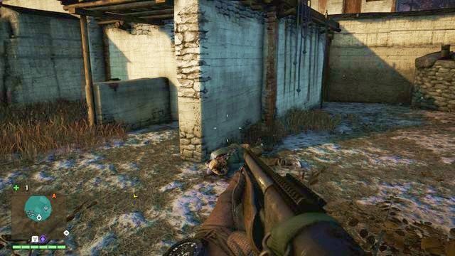 Maska znajduje się na twarzy trupa leżącego koło muru, w północnej części lokacji - Północny i północno-wschodni Kyrat | Maski Yalunga | Far Cry 4 - Far Cry 4 - poradnik do gry
