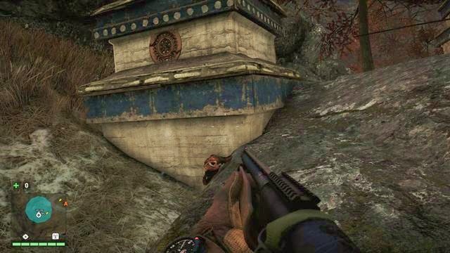 Przed wejściem do małej groty rozstawione są dwie kapliczki - Północny i północno-wschodni Kyrat | Maski Yalunga | Far Cry 4 - Far Cry 4 - poradnik do gry