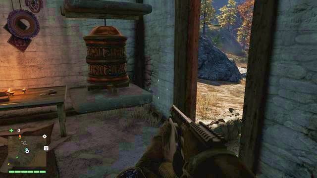 Młynek znajduje się w niewielkiej kapliczce, zaraz przy wejściu, po prawej stronie - Północny i północno-wschodni Kyrat | Młynki Mani | Far Cry 4 - Far Cry 4 - poradnik do gry