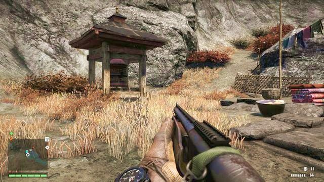 Po pokonaniu kilkudziesięciu schodów wyjdziesz na taras widokowy - Północny i północno-wschodni Kyrat | Młynki Mani | Far Cry 4 - Far Cry 4 - poradnik do gry