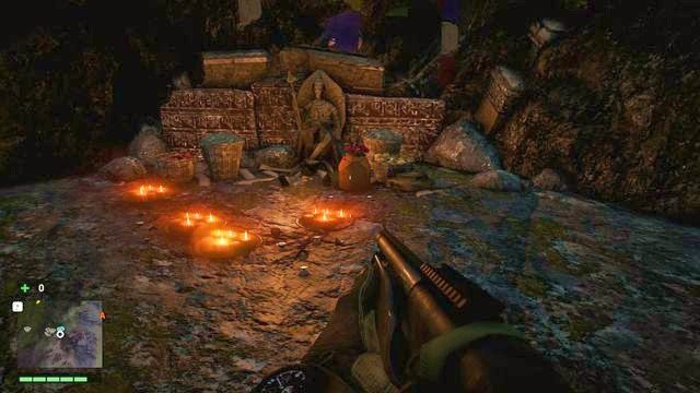 Torba z listem leży w głębi jaskini, przy niewielkim ołtarzu - Północny i północno-wschodni Kyrat | Zagubione listy | Far Cry 4 - Far Cry 4 - poradnik do gry