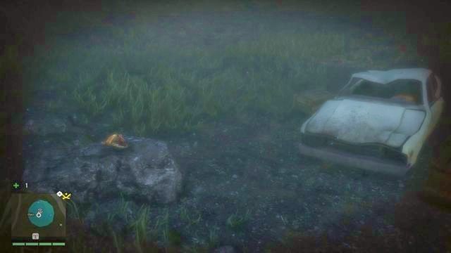 Po wejściu do jeziorka zanurkuj, a bez problemu zauważysz wrak samochodu z trupem w środku - Południowy i centralny Kyrat | Maski Yalunga | Far Cry 4 - Far Cry 4 - poradnik do gry