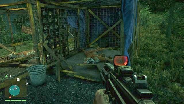 Maska znajduje się w klatce z ciałem tygrysa - Południowy i centralny Kyrat | Maski Yalunga | Far Cry 4 - Far Cry 4 - poradnik do gry