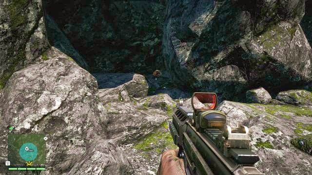 Maskę znajdziesz za jedną z dużych skał, które znajdują się za namiotem - Południowy i centralny Kyrat | Maski Yalunga | Far Cry 4 - Far Cry 4 - poradnik do gry