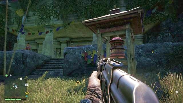 Młynek znajdziesz z prawej strony, przed wejściem do schronienia Kyry - Południowy i centralny Kyrat | Młynki Mani | Far Cry 4 - Far Cry 4 - poradnik do gry