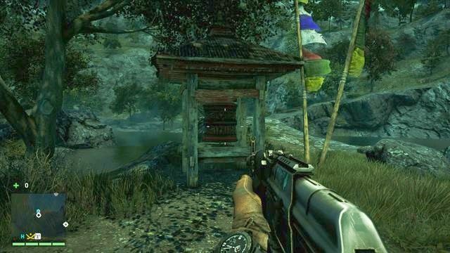 Zbaczając z głównej drogi podejdź do jeziora, a młynek znajdziesz przed sobą - Południowy i centralny Kyrat | Młynki Mani | Far Cry 4 - Far Cry 4 - poradnik do gry