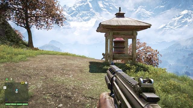 Kierują się od Tirthy na południe (wzgłuż potoku) dojdziesz do drogi prowadzącej tuż przy górach - Południowy i centralny Kyrat | Młynki Mani | Far Cry 4 - Far Cry 4 - poradnik do gry
