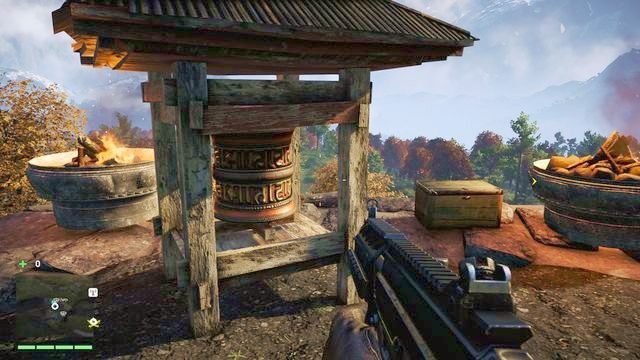 Młynek znajduje się u podnóża wielkiego pomnika - Południowy i centralny Kyrat | Młynki Mani | Far Cry 4 - Far Cry 4 - poradnik do gry