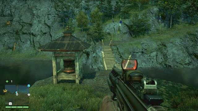 Młynek znajdziesz tuż przy kładce na rzece, w niewielkiej odległości od drogi - Południowy i centralny Kyrat | Młynki Mani | Far Cry 4 - Far Cry 4 - poradnik do gry