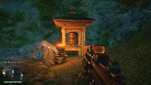 Mając przed sobą pomnik skręć ścieżką w lewo - Południowy i centralny Kyrat | Młynki Mani | Far Cry 4 - Far Cry 4 - poradnik do gry