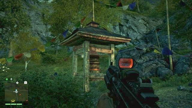 Ten młynek znajdziesz w miejscu, gdzie przecinają się trzy wąskie dróżki - Południowy i centralny Kyrat | Młynki Mani | Far Cry 4 - Far Cry 4 - poradnik do gry