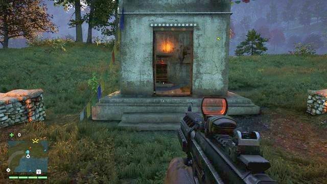 Ten młynek znajdziesz wewnątrz niewielkiej kapliczki, znajdującej się na wyspie, na środku rzeki - Południowy i centralny Kyrat | Młynki Mani | Far Cry 4 - Far Cry 4 - poradnik do gry