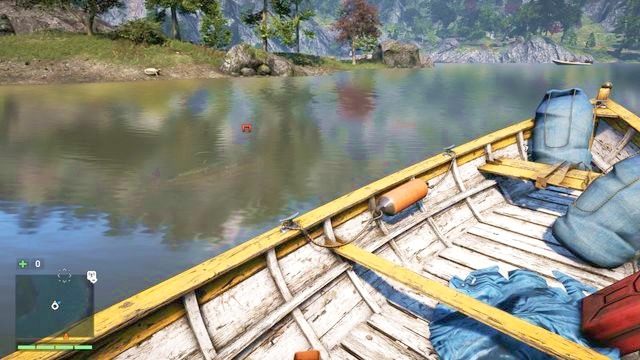 Wypatrzenie ryby z łodzi stanie się łatwiejsze po wytworzeniu Mikstury łowieckiej. - Polowanie w Far Cry 4 | Podstawy - Far Cry 4 - poradnik do gry