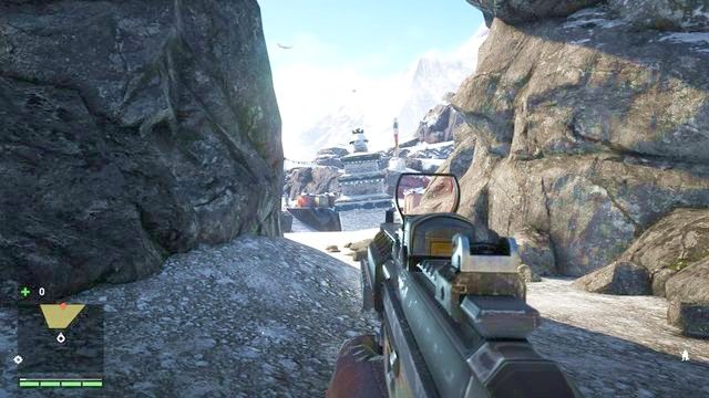 Za ostatnim przesmykiem znajdziesz poszukiwanego przeciwnika, w obstawie kilku pomniejszych wojaków. - Zabij albo zgiń | Zadania główne w Far Cry 4 - Far Cry 4 - poradnik do gry