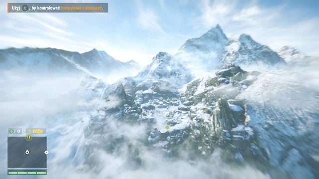 Lekko steruj podczas lotu, aby spokojnie trafić we wskazany punkt. - Śmierć z góry | Zadania główne w Far Cry 4 - Far Cry 4 - poradnik do gry