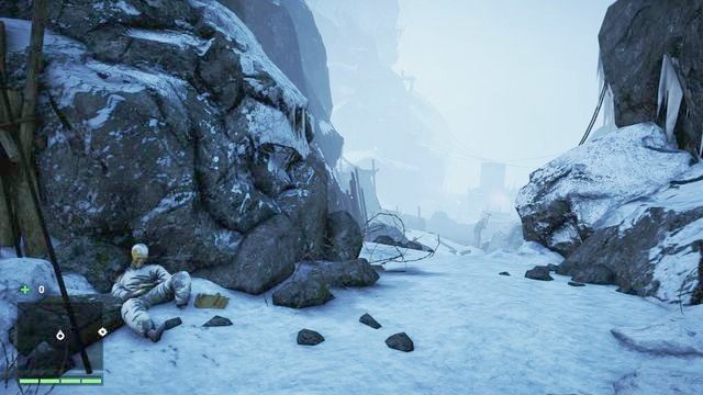 W dole poczekaj aż ciężkozbrojny z psem przejdą do kolejnej części obozu. - Nie patrz w dół | Zadania główne w Far Cry 4 - Far Cry 4 - poradnik do gry