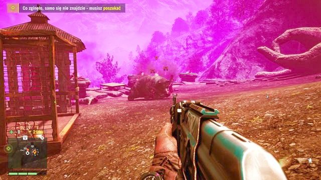 Nie musisz atakować niedźwiadka - lepiej uciekaj i daj mu się zająć wrogimi żołnierzami. - Dziecko we mgle | Misje poboczne - Yogi i Reggie | Far Cry 4 - Far Cry 4 - poradnik do gry