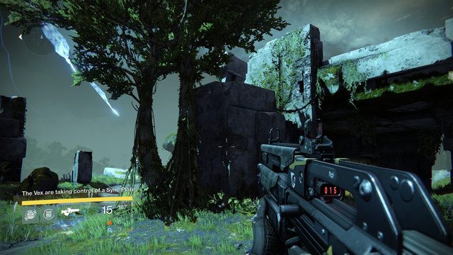 Samotne drzewo i konstrukcja, po której dostaniesz się na mur - Venus | Dead Ghosts | Destiny - Destiny - poradnik do gry