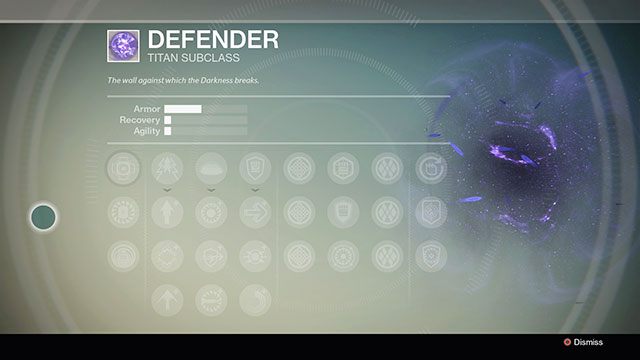 Drzewko rozwoju podklasy Defender - Titan | Klasy postaci w Destiny - Destiny - poradnik do gry