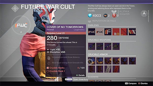 Oferta przykładowego handlarza - Wieża (Tower) | Eksploracja w Destiny - Destiny - poradnik do gry