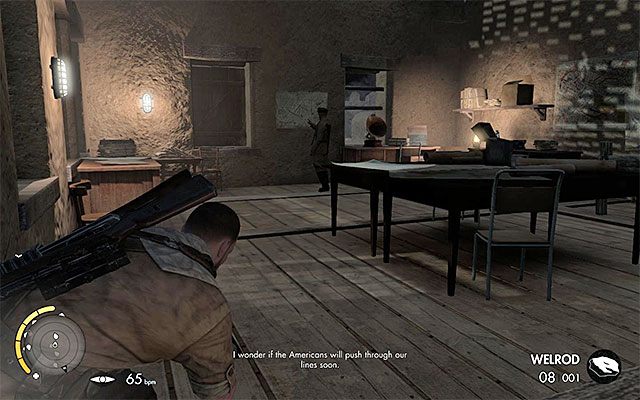 Oficer z kluczem - Zdobycie klucza do celi | Misja 4 - Fort Rifugio | Sniper Elite III Afrika - Sniper Elite III: Afrika - poradnik do gry