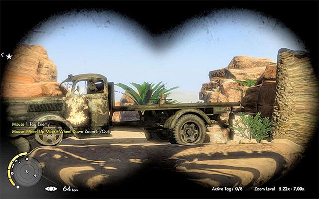Atakuj wrogów z użyciem snajperki gdy tylko pojawia się okazja do zagłuszenia wystrzału - Przedostanie się do starego miasta | Misja 5 - Siwa Oasis - Sniper Elite III: Afrika - poradnik do gry