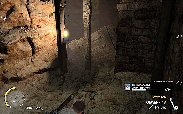 Karta kolekcjonerska odnaleziona w tunelu - Przedostanie się do starego miasta | Misja 5 - Siwa Oasis - Sniper Elite III: Afrika - poradnik do gry