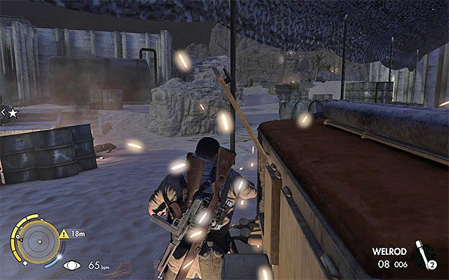 Generator skutecznie zagłuszy wystrzały z karabinu - Eksploracja zachodniej części lotniska | Misja 7 - Pont Du Fahs Airfield - Sniper Elite III: Afrika - poradnik do gry