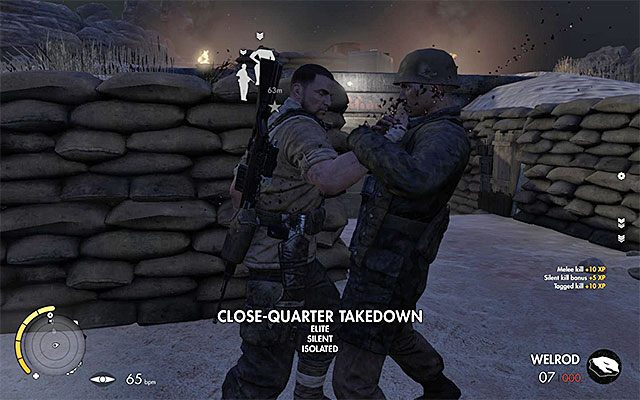 Eliminuj kolejnych napotykanych wrogów - Eksploracja zachodniej części lotniska | Misja 7 - Pont Du Fahs Airfield - Sniper Elite III: Afrika - poradnik do gry