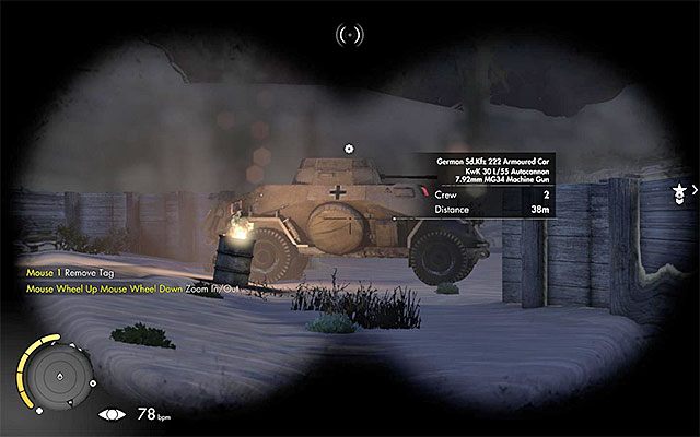 Wrogi pojazd - Eksploracja wschodniej części lotniska | Misja 7 - Pont Du Fahs Airfield - Sniper Elite III: Afrika - poradnik do gry