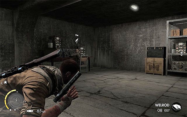 Radiotelegrafista - Eksploracja wschodniej części lotniska | Misja 7 - Pont Du Fahs Airfield - Sniper Elite III: Afrika - poradnik do gry