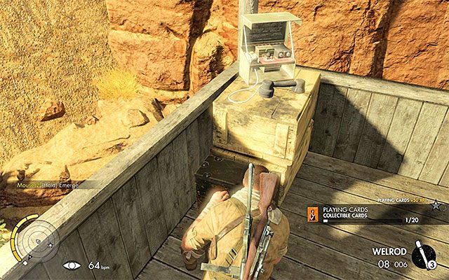 Karta kolekcjonerska jest w nowej wieży obserwacyjnej - Zneutralizowanie czterech wyrzutni rakietowych | Misja 1 - Siege of Tobruk - Sniper Elite III: Afrika - poradnik do gry