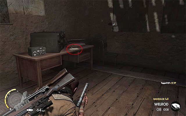 Uważaj na przeciwnika, który przebywa w pomieszczeniu z sekretem - Dzienniki wojenne | Sekrety - Misja 4 | Sniper Elite III Afrika - Sniper Elite III: Afrika - poradnik do gry