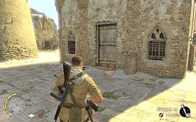 Rozejrzyj się na ziemi przy jednym z budynków - Dzienniki wojenne | Sekrety - Misja 5 | Sniper Elite III Afrika - Sniper Elite III: Afrika - poradnik do gry