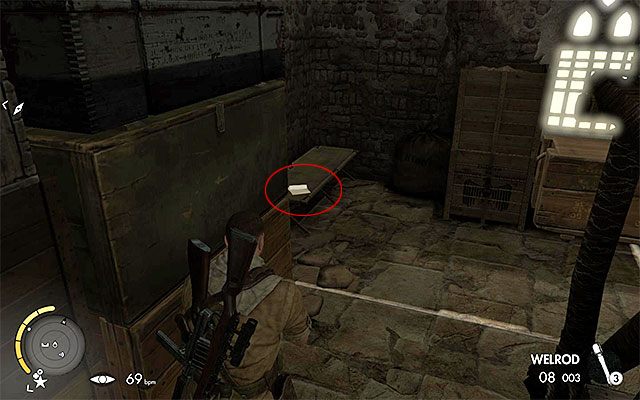 Przeszukaj pomieszczenie na parterze - Dzienniki wojenne | Sekrety - Misja 5 | Sniper Elite III Afrika - Sniper Elite III: Afrika - poradnik do gry