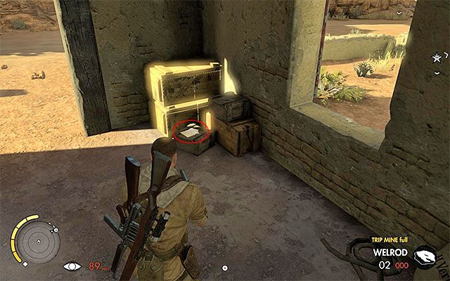 W chatce ani w jej pobliżu nie powinieneś spotkać żadnych wrogów - Dzienniki wojenne | Sekrety - Misja 6 | Sniper Elite III Afrika - Sniper Elite III: Afrika - poradnik do gry