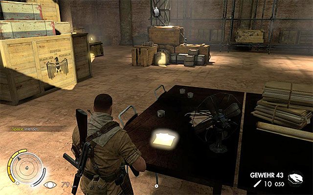 Podejdź do stołu w centrum dowodzenia - Dzienniki wojenne | Sekrety - Misja 6 | Sniper Elite III Afrika - Sniper Elite III: Afrika - poradnik do gry