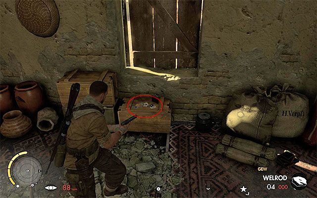 Przeszukaj właściwą chatkę - Karty kolekcjonerskie | Sekrety - Misja 6 | Sniper Elite III Afrika - Sniper Elite III: Afrika - poradnik do gry